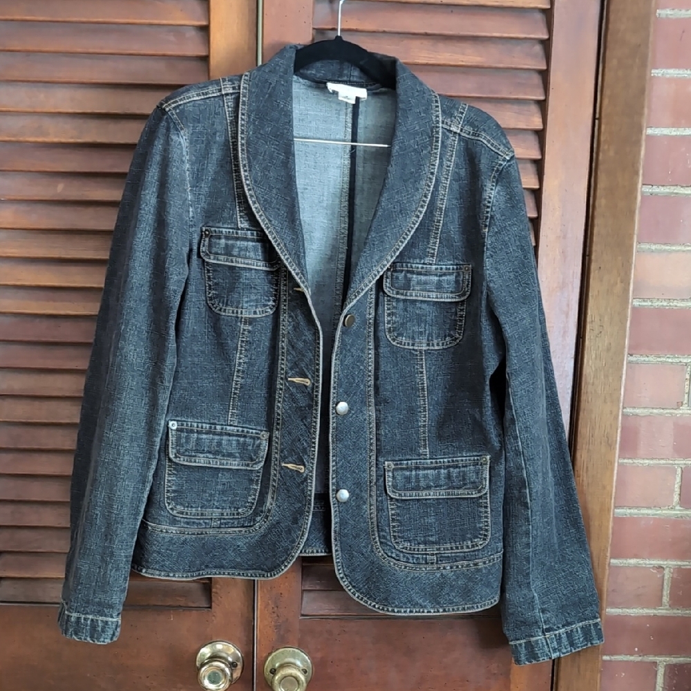 LOFT Dark Wash Denim Jacket